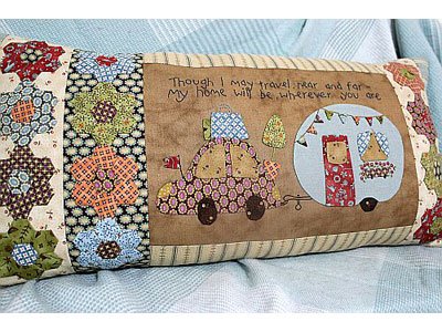 Caravan Cushion pattern – Birdhouse