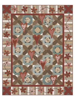 Scattered Hearts Quilt pattern