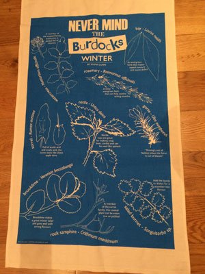Never Mind the Burdocks – Winter Edition Tea Towel