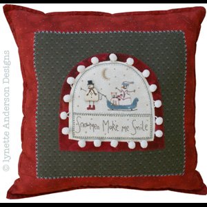 Snowmen Make Me Smile Cushion pattern
