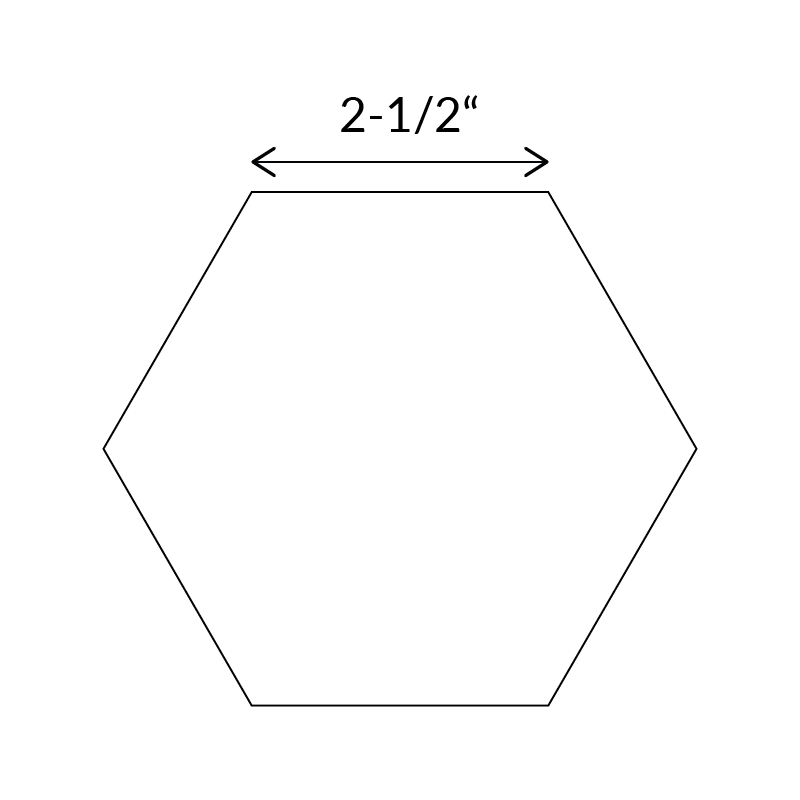 Hexiform – 2 1/2″ Hexagons (pack of 60)
