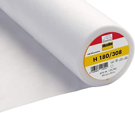Vilene Easy Fuse Ultrasoft Light Weight Iron-On – White – 2v308 H180-308