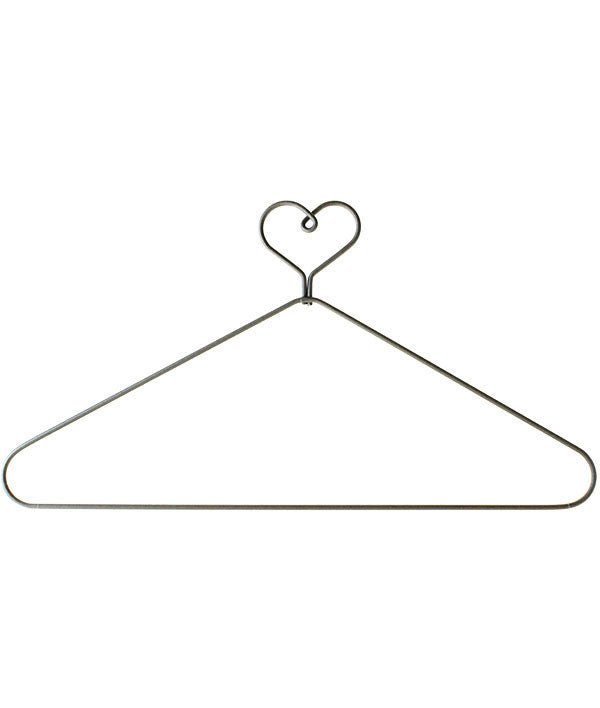 Heart Top 12 inch Wire Hanger