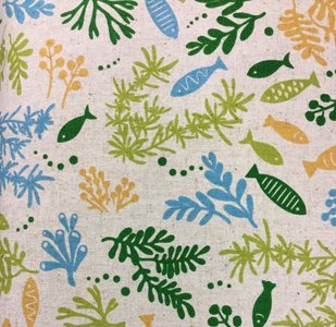 End of Roll Sealife Linen 1.8m