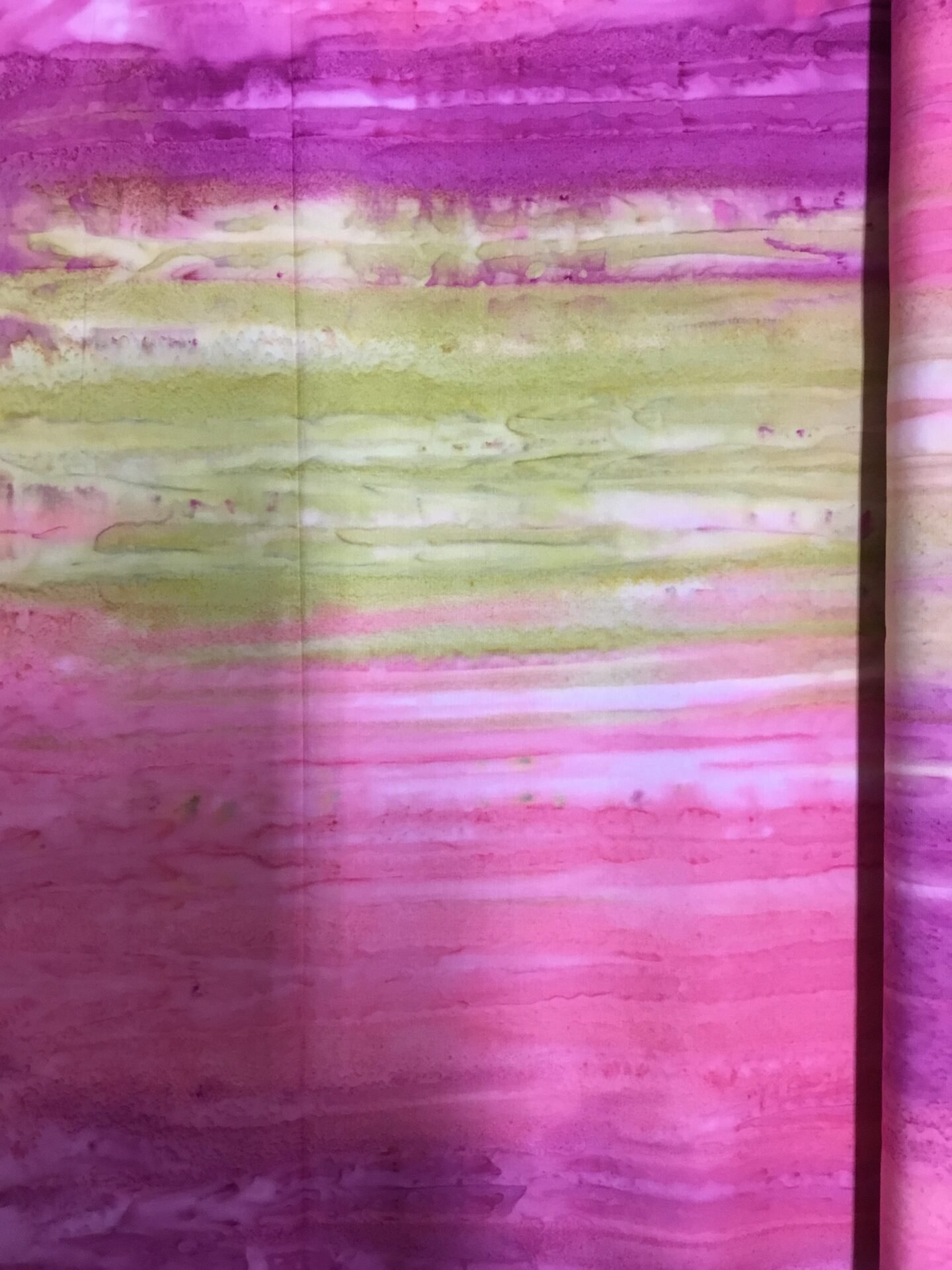 Batik Landscapes Fabric – Pink Sky At Night