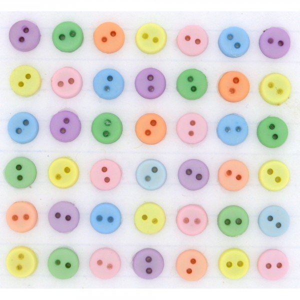 Tiny Sew-Thru Pastel Buttons