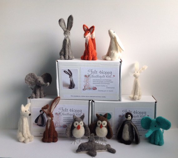 Felt Hoppy Needle Felting Kit – Brown Owl