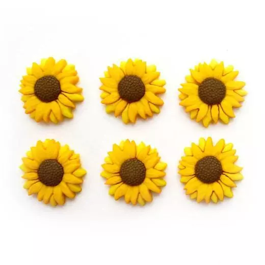 Sunflowers button pack