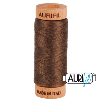 Aurifil 80wt 280m Thread – 1140 – Bark