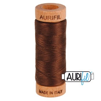 Aurifil 80wt 280m Thread – 2360 – Chocolate