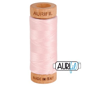 Aurifil 80wt 280m Thread – 2410 – Pale Pink