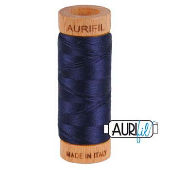 Aurifil 80wt 280m Thread – 2785 – Very dark Navy