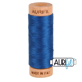 Aurifil 80wt 280m Thread – 2783 – Medium Delft Blue
