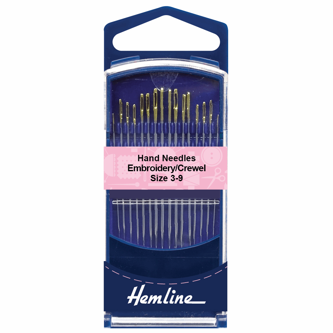 Hand Sewing Needles: Premium: Embroidery/Crewel: Size 3-9