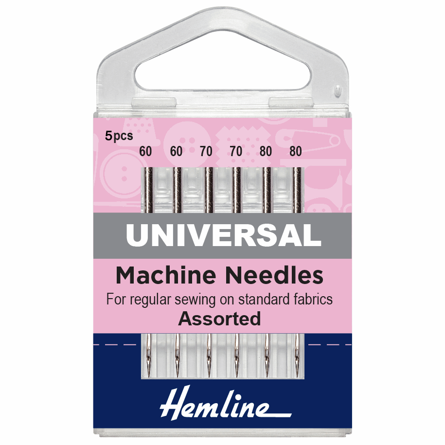 Sewing Machine Needles: Universal: Mixed Fine (60, 70, 80)