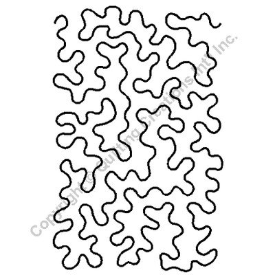 Border Stencil – 9″ Stipple Quilting border