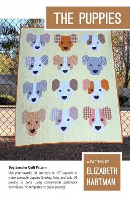 The Puppies Quilt & Pillow Pattern by Elizabeth Hartman