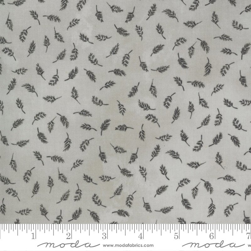 Botanicals – Vintage Grey Leaf Fabric