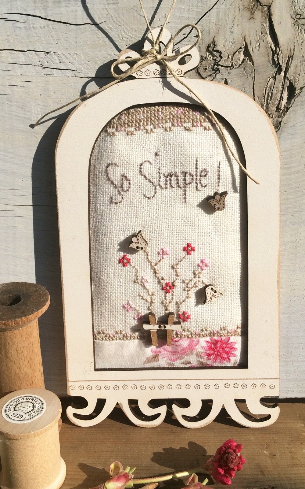 Wooden Hand-Painted So Simple Mini Quilt Kit