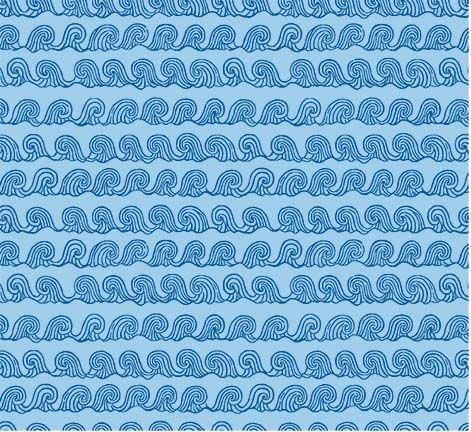 Portofino – Blue Waves Fabric