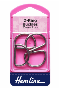 Nickel D Rings 20mm – 4 piece
