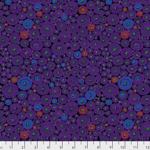 Kaffe Fassett – Button Magic Purple Fabric
