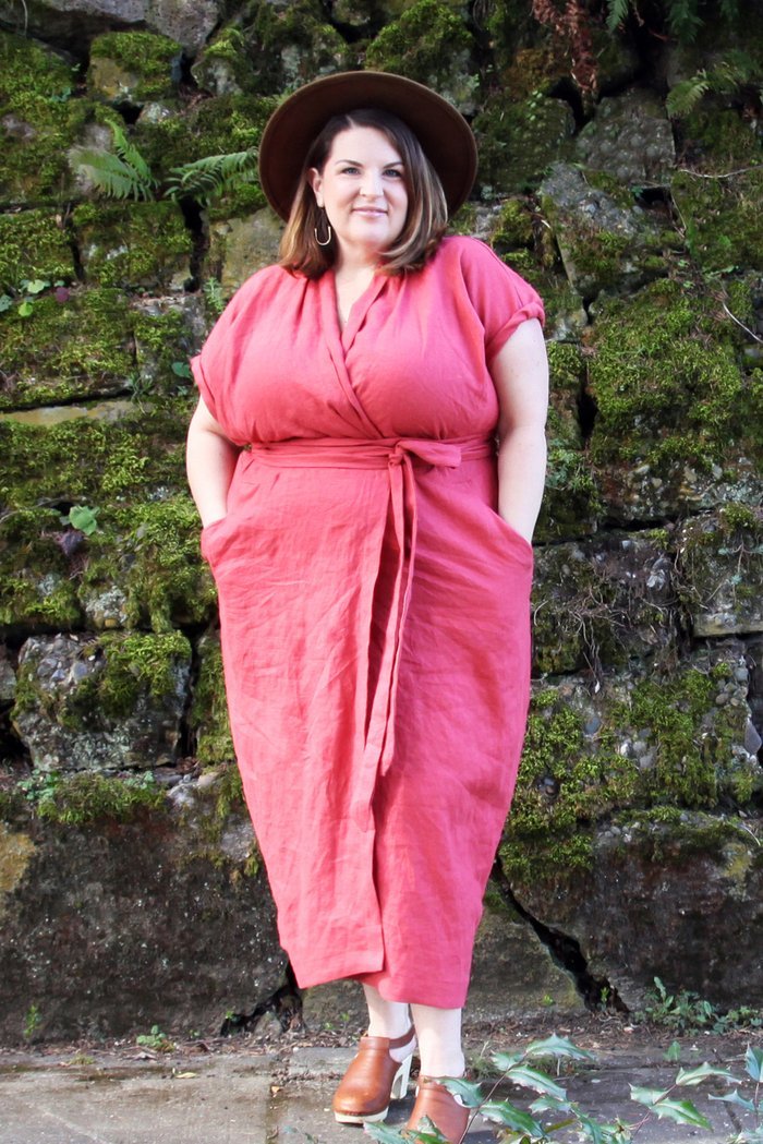 The Wildwood Curvy Wrap Dress Pattern By Sew House
