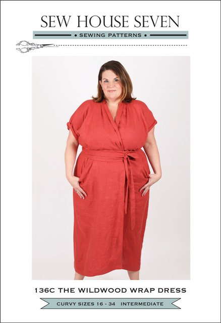 The Wildwood Curvy Wrap Dress Pattern By Sew House