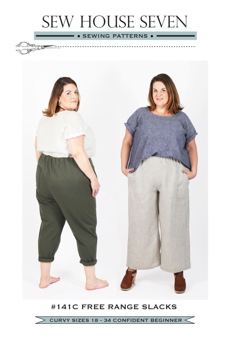 Free Range Slacks Curvy Fit Pattern by Sew House Seven