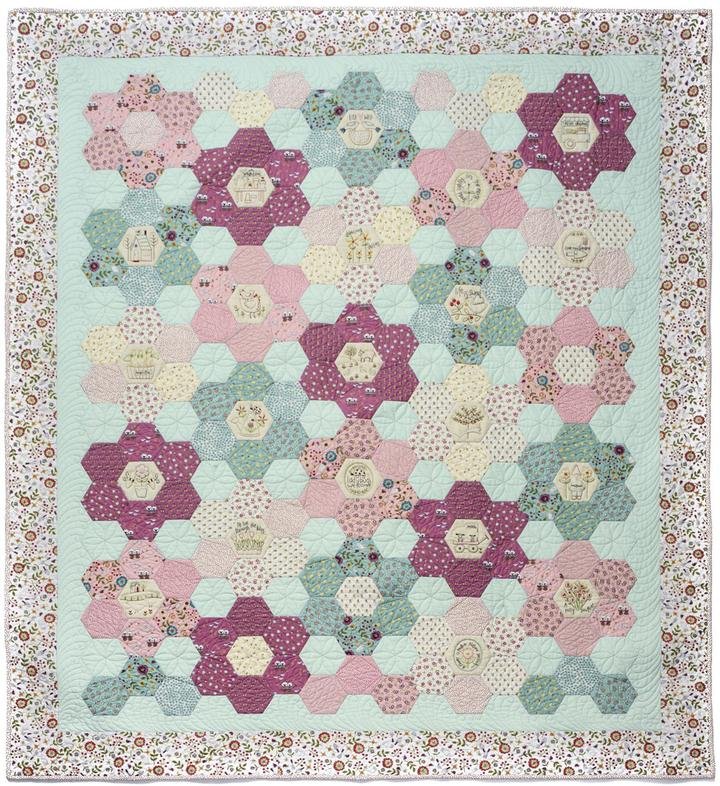 Willowbrook Hexie Quilt Pattern & Fabric Kit