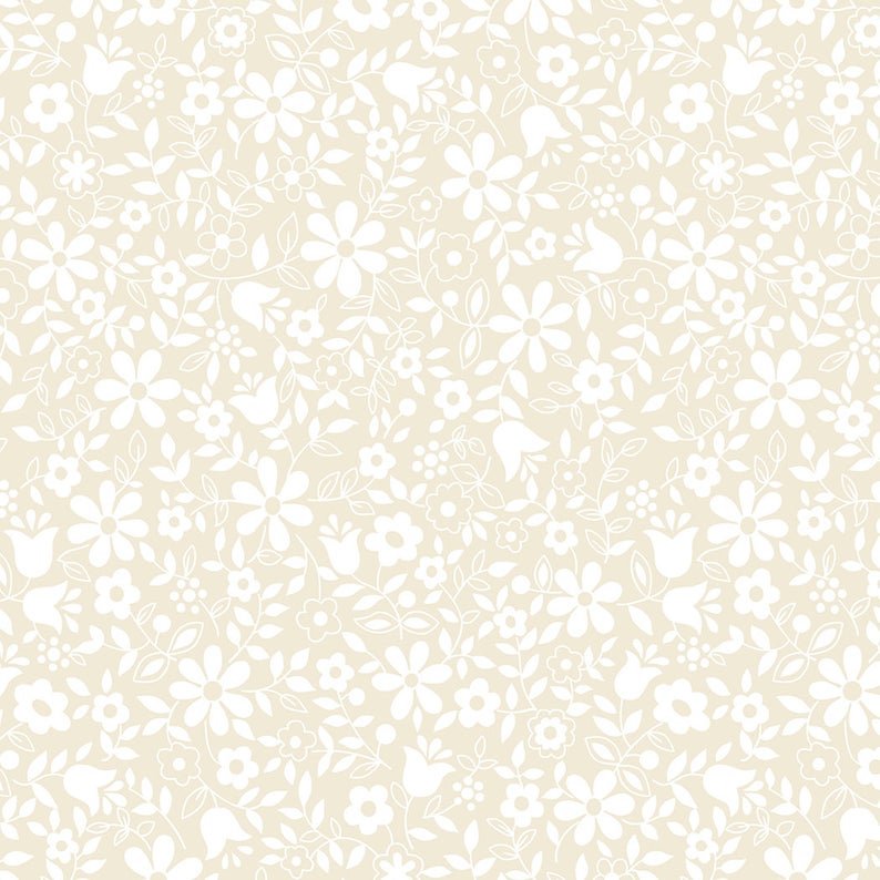 Whispers Flower Patch – Muslin – Fat 1/4