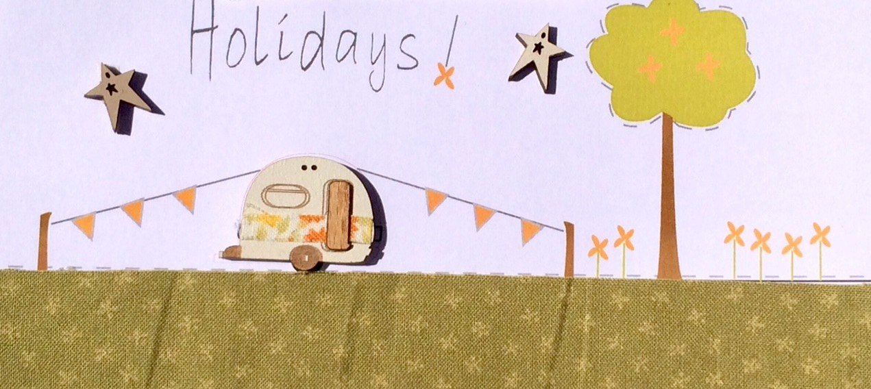 Vintage Caravan Holidays Buttons
