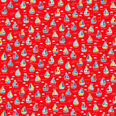 Pool Party – Red Boats Fabric