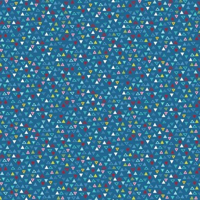 Pool Party – blue triangles Fabric