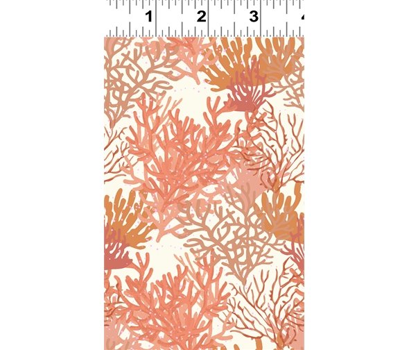 Seashell Wishes – Coral Fabric