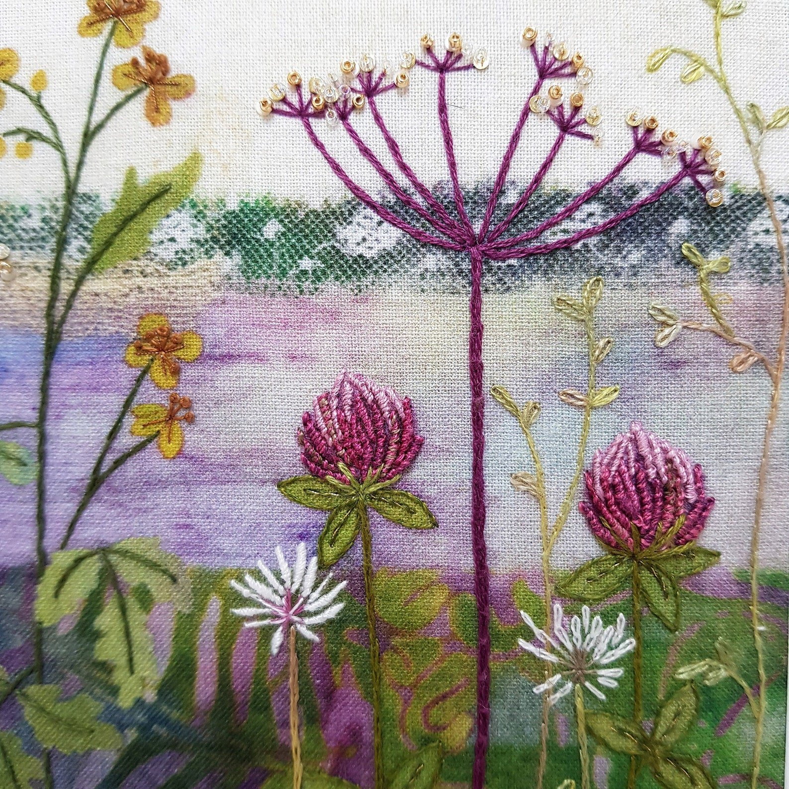 Clover Meadow Stitch Kit by Beaks & Bobbins