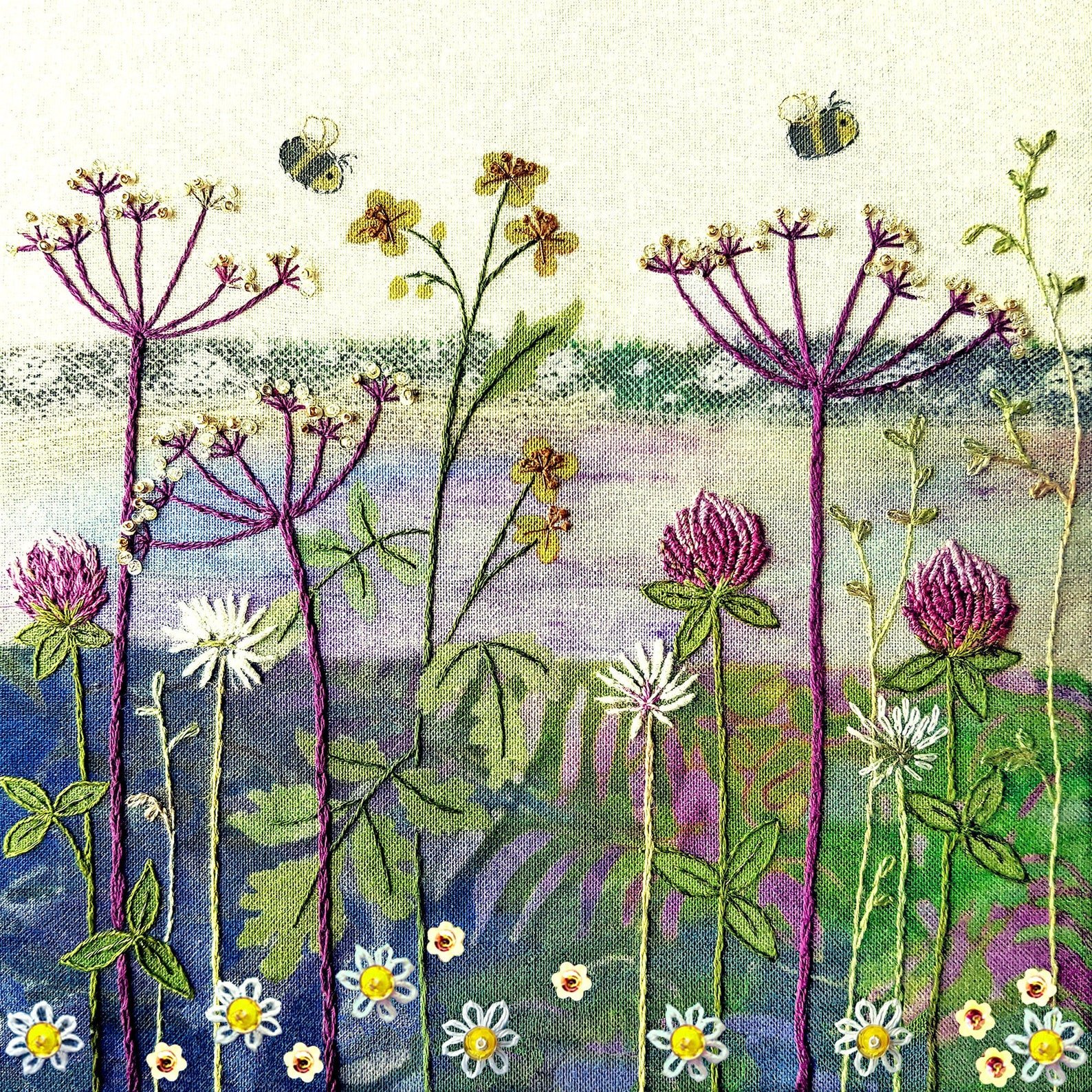 Clover Meadow Stitch Kit by Beaks & Bobbins
