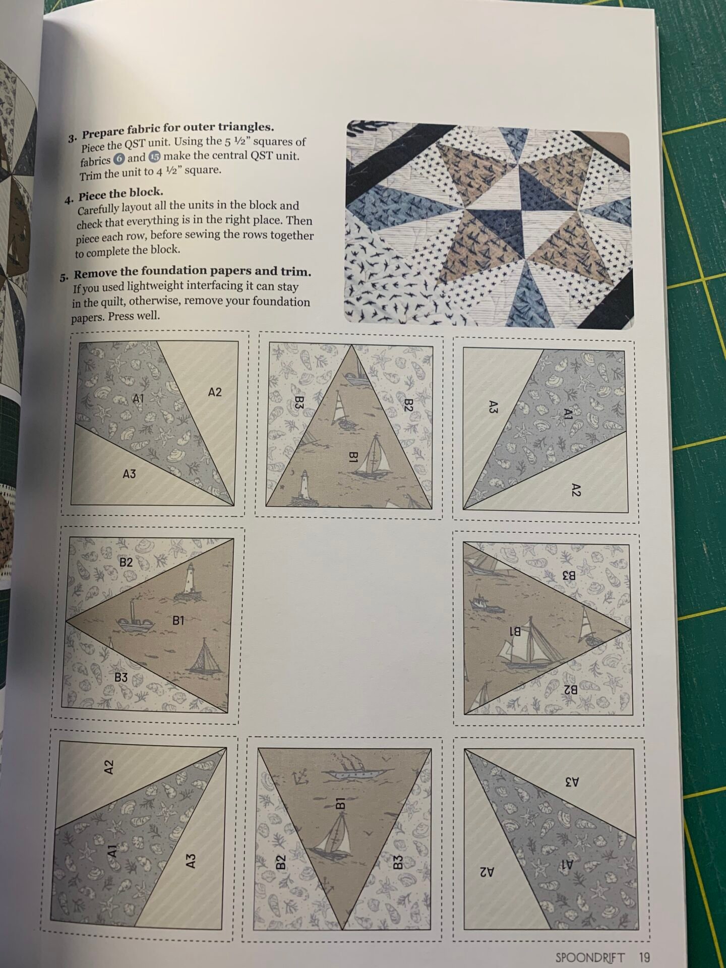 Spoondrift – Nautical Sampler Quilts book – Janet Clare