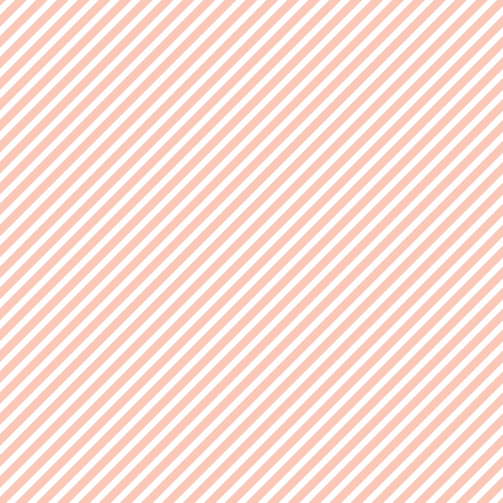 Deck the Halls- Blush Stripe fat 1/4
