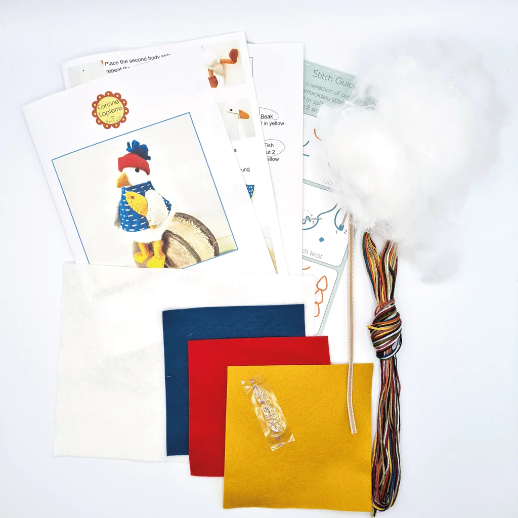 Sam the Seagull Wool Felt Craft Kit