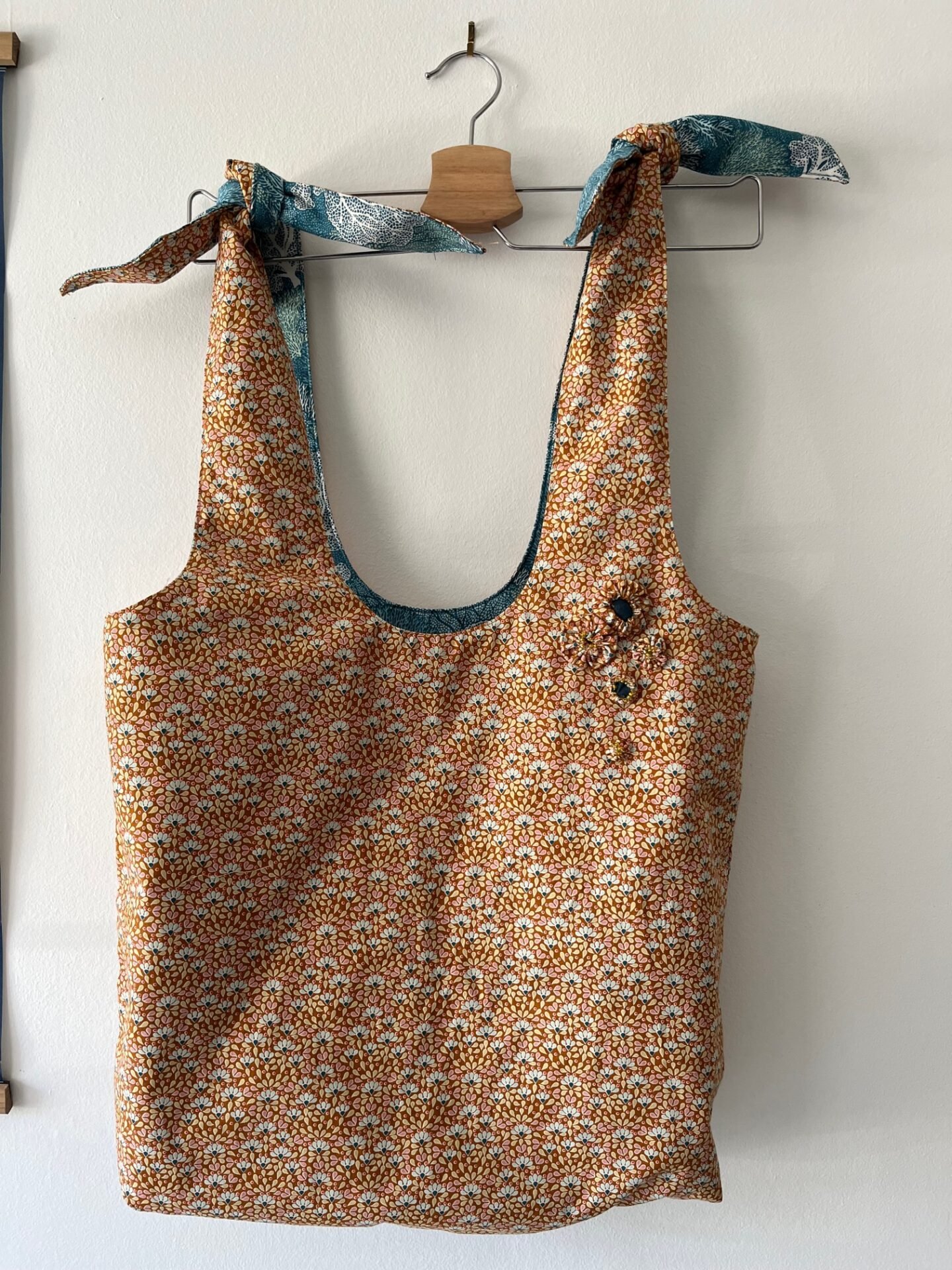 Reversible Hobo Bag by Linda Morgan
