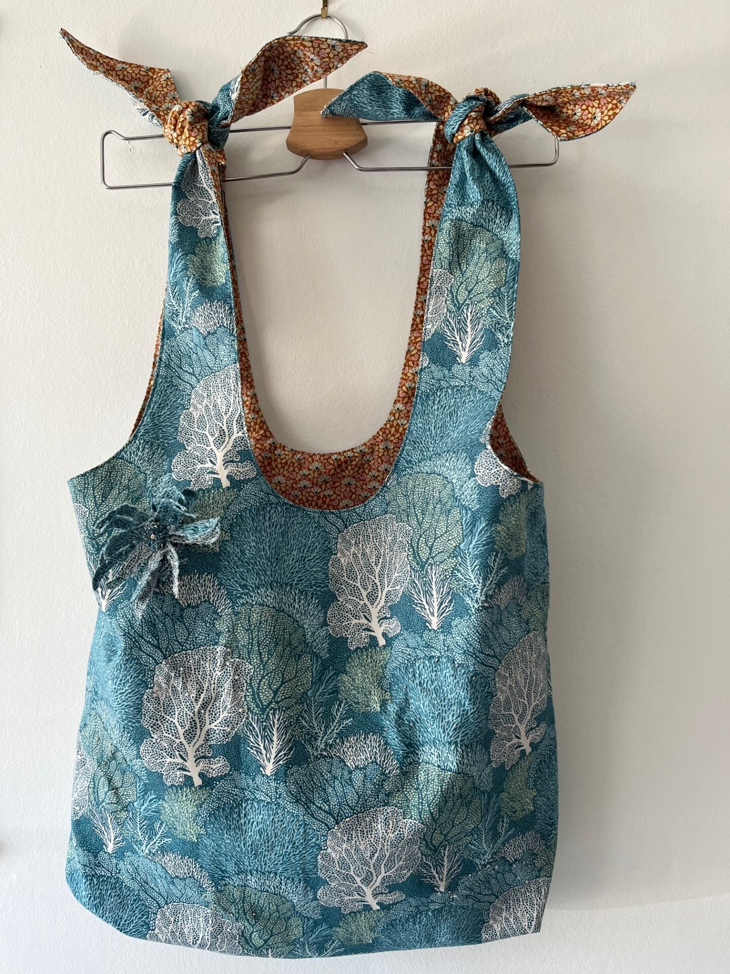 Reversible Hobo Bag by Linda Morgan