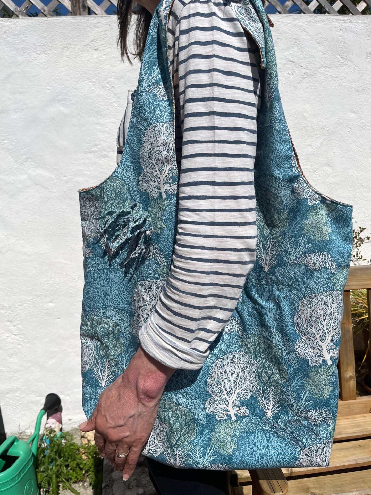 Reversible Hobo Bag by Linda Morgan