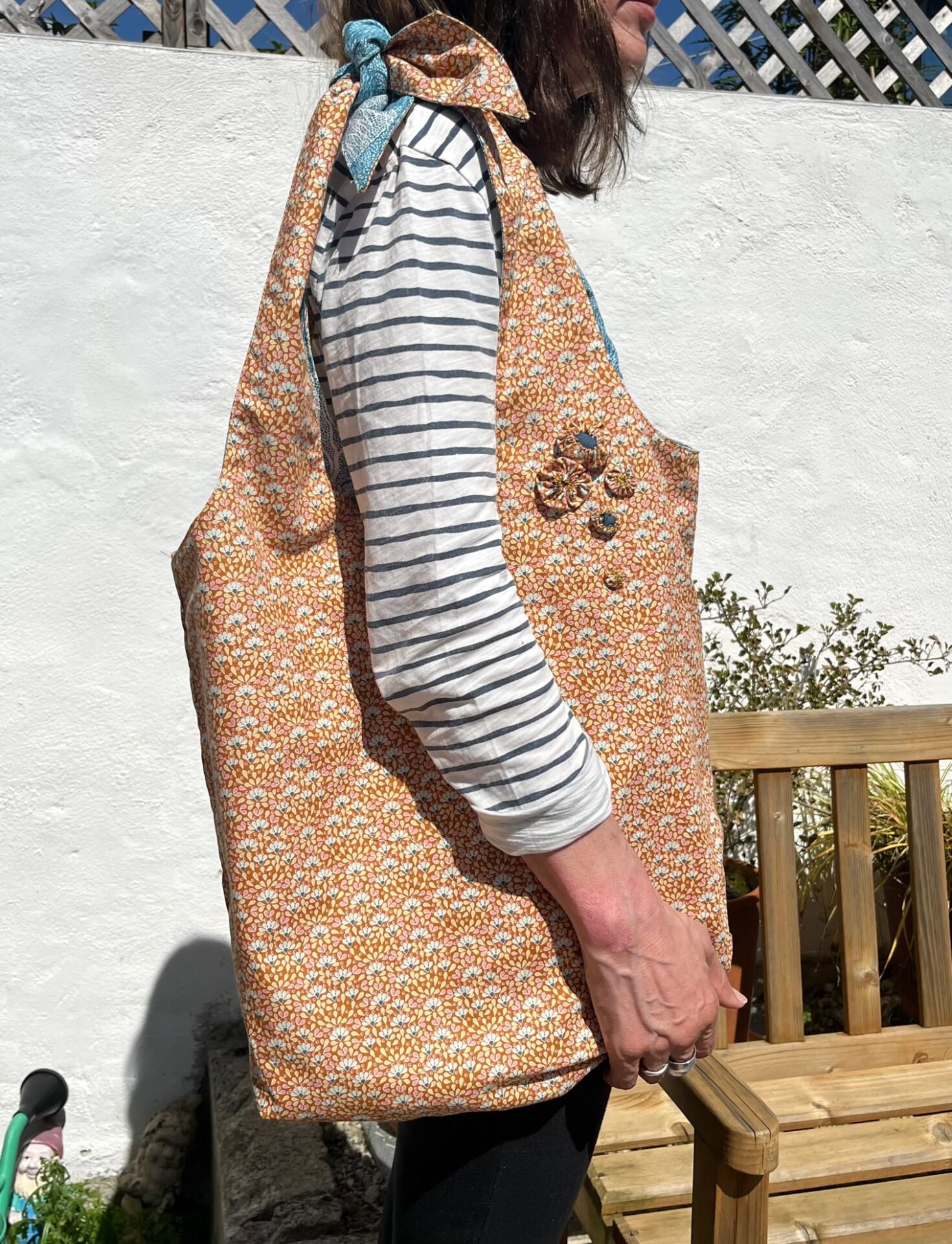 Reversible Hobo Bag by Linda Morgan