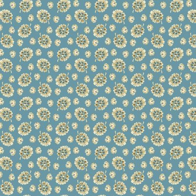 Cocoa Blue – Edyta Sitar –  Monstera Azure Fabric