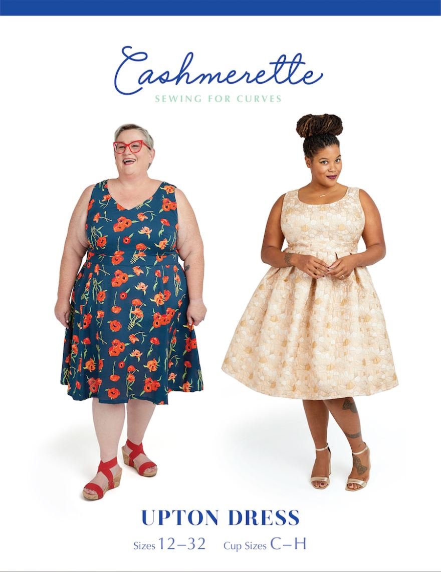 Upton Dress Pattern by Cashmerette – Size 12 – 32