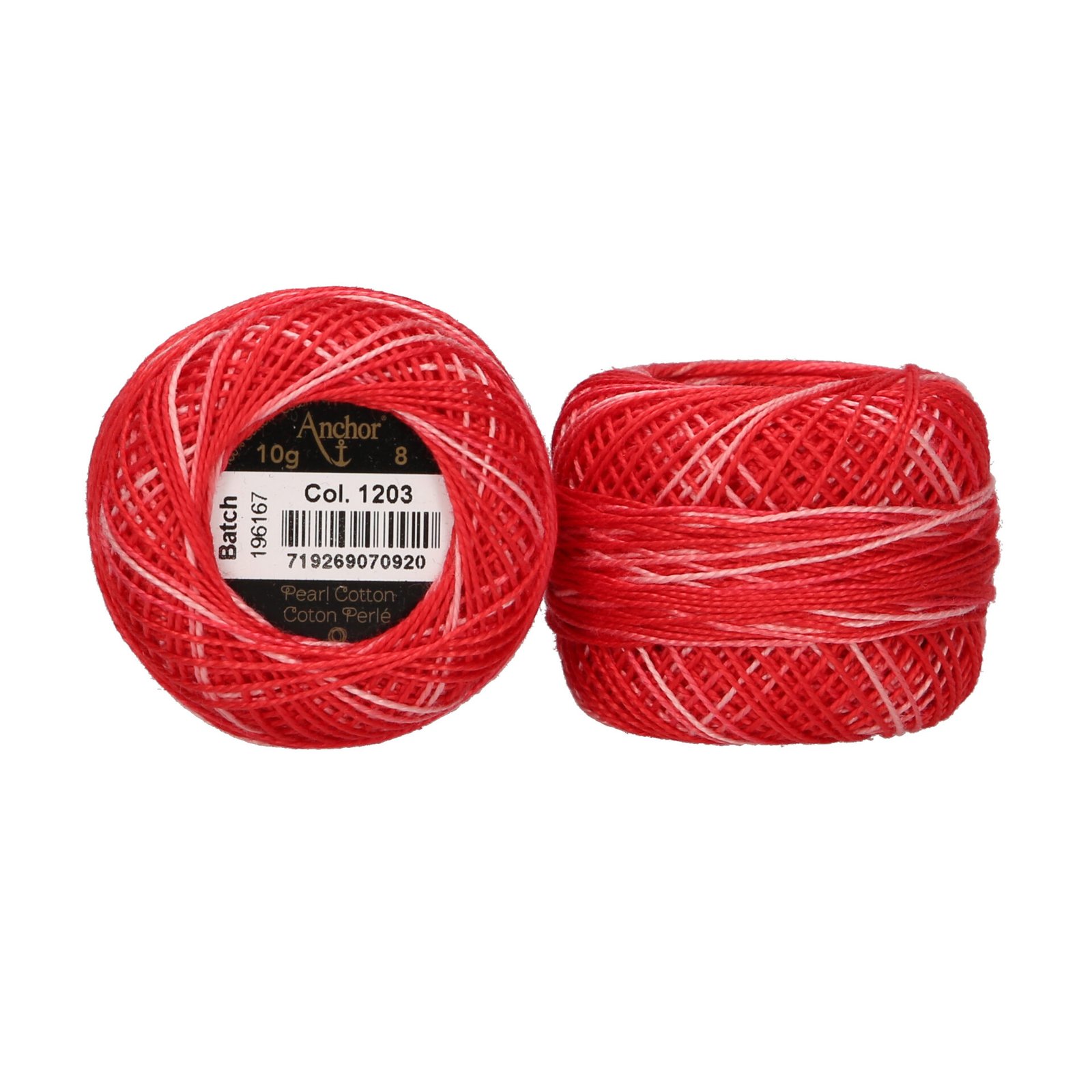 Perle / Pearl Cotton No. 8  – Variegated Reds
