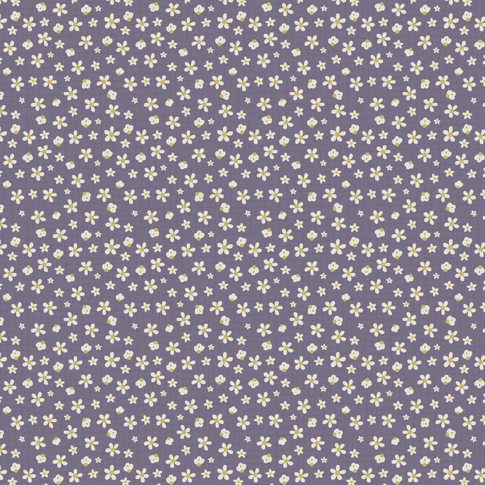 Good Boy & Kitty – Scattered Flowers Purple Fat 1/4