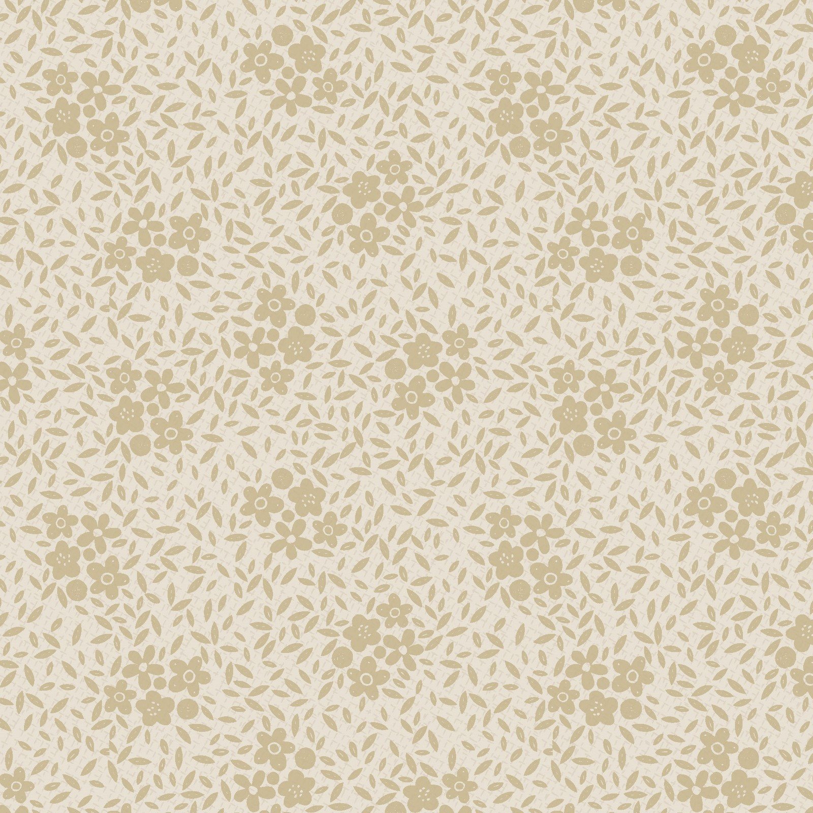 Good Boy & Kitty – Scattered Leaves Cream Fabric
