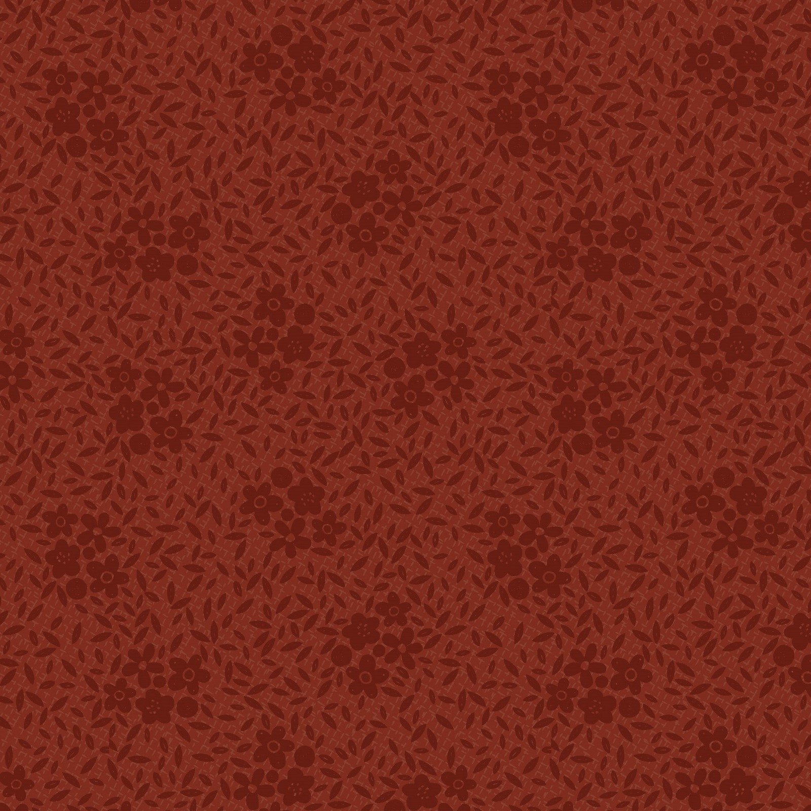 Good Boy & Kitty – Scattered Leaves Rust Fabric